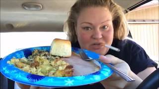 REDNECK Mukbang  Thanksgiving leftovers story time [upl. by Orlov]