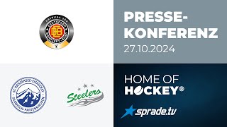 27102024  Pressekonferenz  SC Riessersee vs Bietigheim Steelers [upl. by Einahpit527]