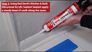 How To Recaulk Bathroom Trim [upl. by Melliw911]