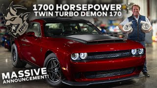 1700 HP TWINTURBO DODGE DEMON 170 ANNOUNCEMENT [upl. by Veradia108]