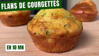 Flans de Courgettes au Chèvre Frais en 10 Minutes  La Recette Santé [upl. by Nesral]