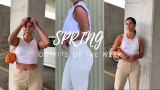 Spring Outfits of the Week Ft Aritzia I Am Gia Zara [upl. by Etyak561]