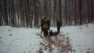 Silvestrovská spoločná poľovačka na diviaky 2007  New Years Eve joint hunting for wild boar [upl. by Anstus]