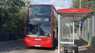 Metroline Bus Route U4TE1748SN09 CGK Prologis Park  Uxbridge [upl. by Eetnwahs195]