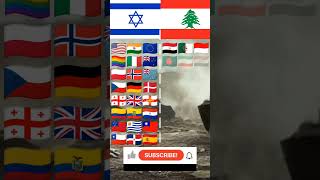 Team israel vs lebanon countryballs shorts viralnews tranding [upl. by Odnala]