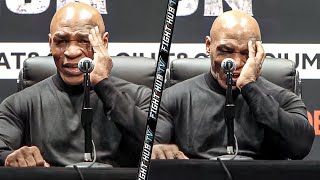 Mike Tyson TEARED UP After LOSS To Jake Paul In Post Fight Interview [upl. by Odab737]