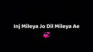 Tu Jo Mileya  Juss  Black Background Lyrics Whatsapp Status  New Punjabi Song  Moni08 [upl. by Ettenan]