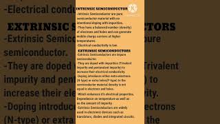 Intrinsic Semiconductor and Extrinsic Semiconductors  information ℹ️🗄️ [upl. by Rai]