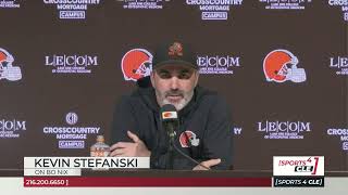 Browns HC Kevin Stefanski Gives His Thoughts on Broncos QB Bo Nix  Sports4CLE 112524 [upl. by Salene110]