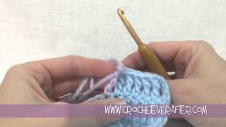 How To Change Color In Treble Crochet [upl. by Danyelle638]