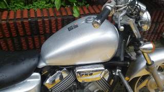 Honda Magna 750 VF750C with Super Trapp Exhaust [upl. by Yblek36]