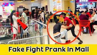 Fake Fight Prank In Mall 🔥 Social experiment [upl. by Aikimat]