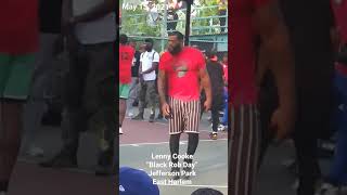 Legendary  Lenny Cooke  1st Annual quotBLACK ROB DAYquot at Jefferson Park East Harlem [upl. by Yruj]