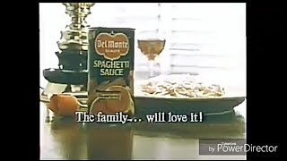 1986 Del Monte Spaghetti Sauce TVC [upl. by Aihsek937]