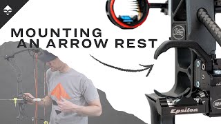 Bow Build Pt 2  How To Mount An Arrow Rest [upl. by Zirtaeb]