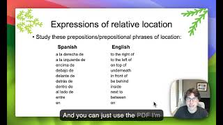 02 Relative Location Prepositional Phrases [upl. by Aiblis]