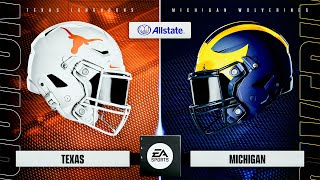 Texas vs Michigan Week 2  College Football 25  Full Game Simulation [upl. by Eisse925]