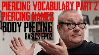 Piercing Names Vocabulary Piercing Basics EP 02 [upl. by Servais208]