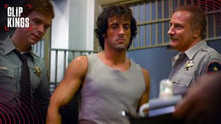 Jail Scene Confrontation FULL SCENE  Rambo First Blood [upl. by Oranneg]