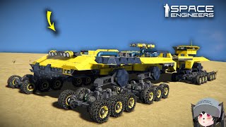 This Giant Mobile Land Carrier is not too Laggy Space Engineers [upl. by Phia]