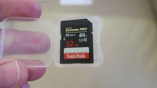 SanDisk Extreme PRO 32 GB SDHC UHSI Memory Card Unboxing [upl. by Nielson]