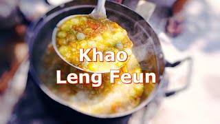 Lao Food  Making Khao Leng Feun Luang Prabang Laos [upl. by Akcinahs899]