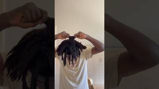 separating my freeform locs locstyles dreadjourney trending viralshorts semifreeformlocs [upl. by Enuahs]