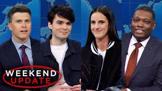 Weekend Update ft Caitlin Clark and Michael Longfellow  SNL [upl. by Kate]