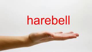 How to Pronounce harebell  American English [upl. by Ahtel]