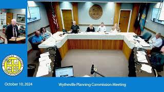 Wytheville Planning Commission Meeting October 10 2024 [upl. by Gianni]