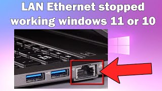 How to Fix LAN Ethernet Not Working on Windows 1011 [upl. by Napoleon411]