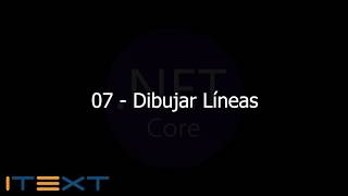 07  Dibujar Líneas iTextSharp PDF NetCore MVC [upl. by Alyakem]