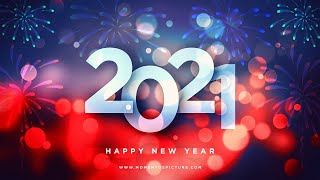 Create Happy New Year 2021 WallpaperCardPoster Design in Photoshop  Photoshop Tutorial  2021 [upl. by Luciana]