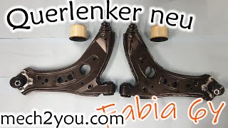 🛠️ 4K Auto macht Geräusche beim Fahren  Querlenkerbuchsen Querlenker  Skoda Fabia VW Polo Seat [upl. by Oglesby290]