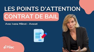 Le contrat de bail 🚧 les points dattention [upl. by Meehyrb573]