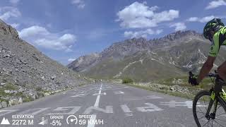 Galibier descent by bike French Alps [upl. by Argyres]