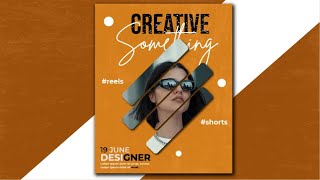 How to Create Amazing Social Media Poster Design in Illustrator Tutorialmardangraphicsdesigner [upl. by Ahcilef]