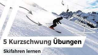 Top 5 Kurzschwung Übungen  Skifahren lernen [upl. by Bilski]