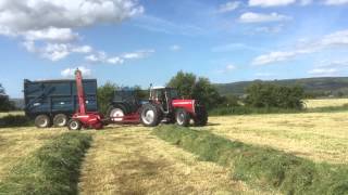 Jason and Chrisy in the MF399 and the New Holland 7840 and the JF900 [upl. by Tamaru560]