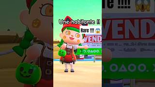 UNE HABITANTE RARE 😱 débarque sur mon île ANIMAL CROSSING animalcrossing acnh shorts shortsfeed [upl. by Nonregla]