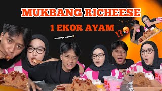 MUKBANG RICHEESE LEVEL 3‼️⁉️ kira kira habis ga  SAMPE KERINGETAN‼️🥵😖 [upl. by Nallac]