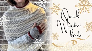 Quick Winter Knitting Projects Saturday Shrug winter christmashomedecor knitting fashionover50 [upl. by Anais]