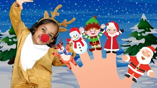 Christmas Finger Family Song  Kids Songs amp Nursery Rhymes  TigiBooBoo Kids Funny Songs [upl. by Bertle]