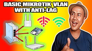 BASIC MIKROTIK VLAN WITH GAMING PRIORITYANTILAG [upl. by Ayikal]