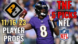 PRIZEPICKS THURSDAY NIGHT FOOTBALL RAVENS BENGALS 1116 CORE PLAYER PROPS [upl. by Boonie749]