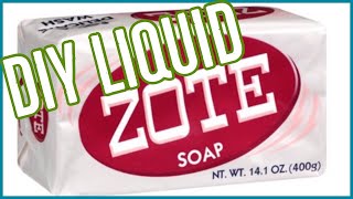 DIY Liquid Zote Soap  Frugal Living  No cooking [upl. by Nyer237]