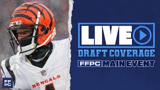 2024 FFPC Main Event Live Draft Coverage 3 with Fantasy Alarms Howard Bender [upl. by Pomfret]