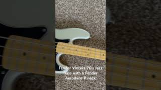 Fender Vintera 70’s Jazz body with a Aerodyne Precision neck partscaster fender jazzbass [upl. by Uriel372]