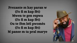 ROODY ROODBOY  FO FIM KAP FÈT VIDEO LYRICS [upl. by Iz]