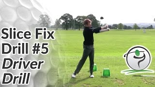 Golf Slice Fix  Drill 5  Driver Drill [upl. by Ayamahs669]